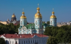 Виды Санкт-Петербурга фото, Никольский собор фото, город с птичьего полетанеобычные красивые виды СПБ