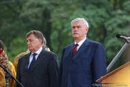 Губернатор Георгий Полтавченко и Вячеслав Макаров в Лавре