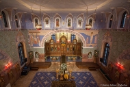 Внутреннее убранство храма преподобного Сергия Радонежского в Царском селе. Фото Дмитрия Фуфаева