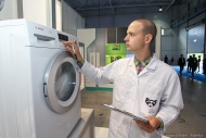 Тестирование стиральных машин, фотосъемка на производстве