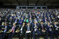 Участники пленарного заседания Петербургского Международного экономического форума. Фотограф на мероприятие Дмитрий Фуфаев.
