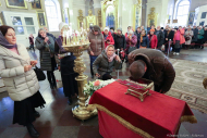 Мощи святой мученицы Татианы 10 ноября впервые принесены в Санкт-Петербург. Мощи будут находиться  в Спасо-Преображенском соборе до 27 ноября. Фото Дмитрия Фуфаева.