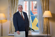Ян Нюберг (Jan Nyberg)  генеральный консул Швеции в Санкт-Петербурге в своей резиденции. Фотограф Дмитрий Фуфаев.