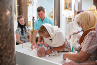 Фотосъемка крещения в Софийском соборе. Фотограф Дмитрий Фуфаев.