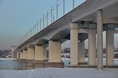 Иркутск. Новый мост через Ангару. Фотограф Дмитрий Фуфаев.