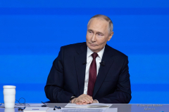 Владимир Владимирович Путин на встрече с журналистами Итоги года Фотограф Дмитрий Фуфаев.