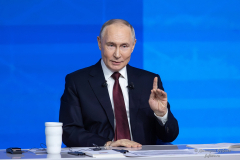 Владимир Владимирович Путин на встрече с журналистами Итоги года Фотограф Дмитрий Фуфаев.