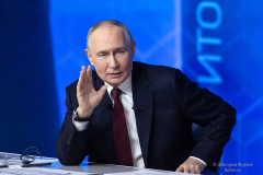 Владимир Владимирович Путин на встрече с журналистами Итоги года Фотограф Дмитрий Фуфаев.