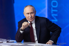 Владимир Владимирович Путин на встрече с журналистами Итоги года Фотограф Дмитрий Фуфаев.