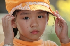 Вьетнам. Парк Янгбэй портрет вьетнамской девочки. Фотограф: Дмитрий Фуфаев.
